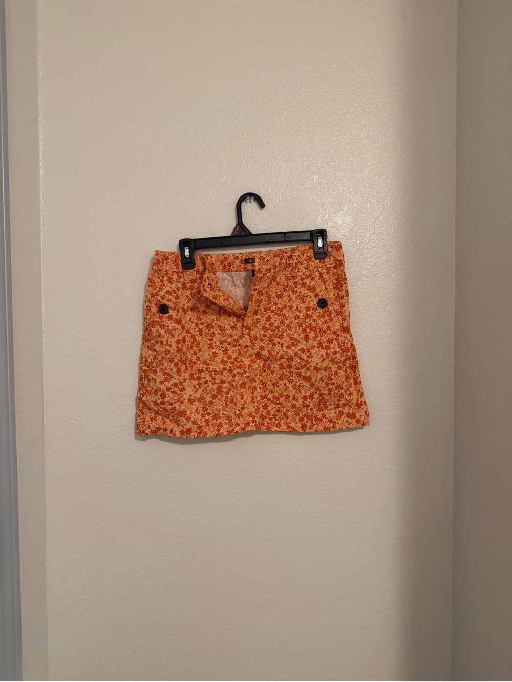 wild fable Orange Floral Mini Skirt